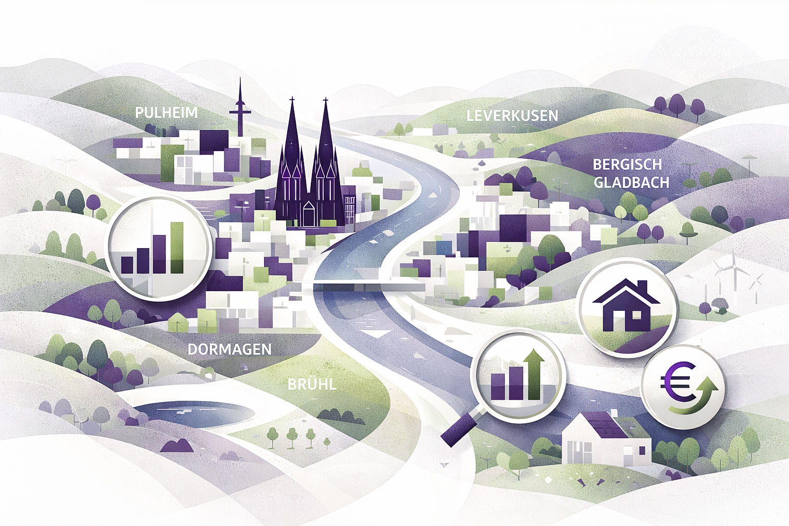 Landkarte mit den Tätigkeitsorten von dgi-Living